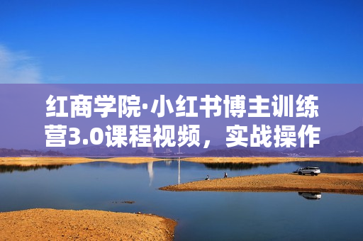 红商学院·小红书博主训练营3.0课程视频，实战操作轻松月入过万