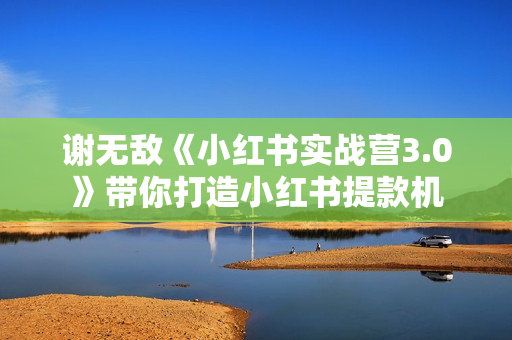 谢无敌《小红书实战营3.0》带你打造小红书提款机  第1张