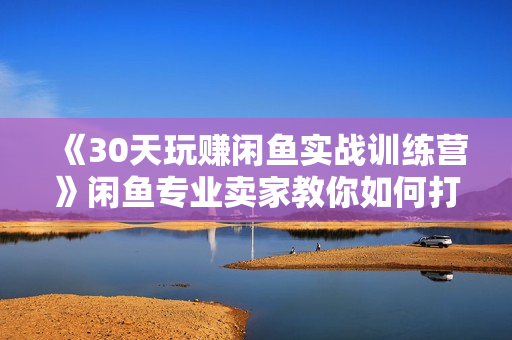 《30天玩赚闲鱼实战训练营》闲鱼专业卖家教你如何打造自己店铺