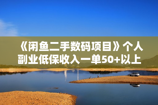 《闲鱼二手数码项目》个人副业低保收入一单50+以上，工作室批量放大操作