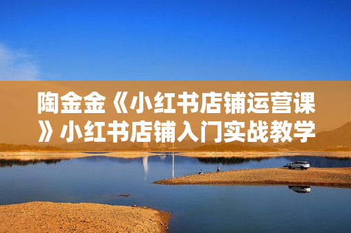 陶金金《小红书店铺运营课》小红书店铺入门实战教学