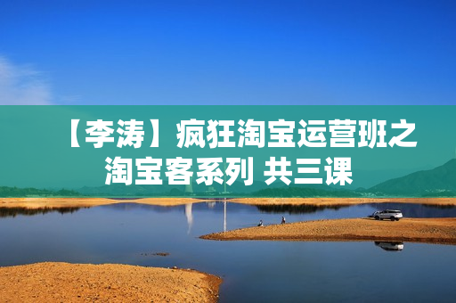 【李涛】疯狂淘宝运营班之淘宝客系列 共三课