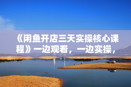 《闲鱼开店三天实操核心课程》一边观看，一边实操，没有废话