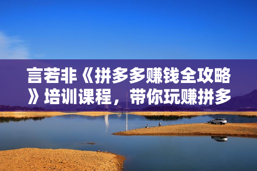 言若非《拼多多赚钱全攻略》培训课程，带你玩赚拼多多，每月多赚3万块