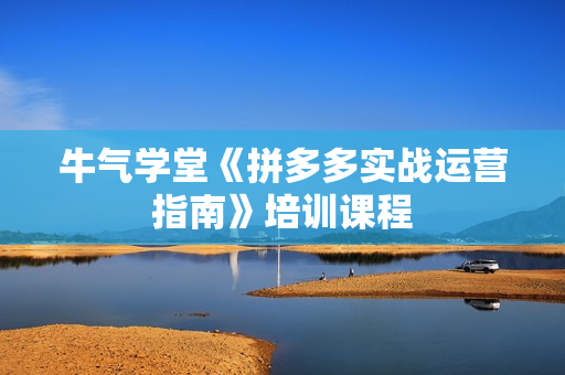牛气学堂《拼多多实战运营指南》培训课程