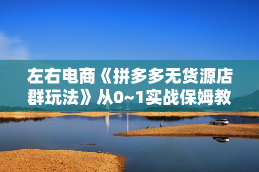 左右电商《拼多多无货源店群玩法》从0~1实战保姆教程，极速起店必出单