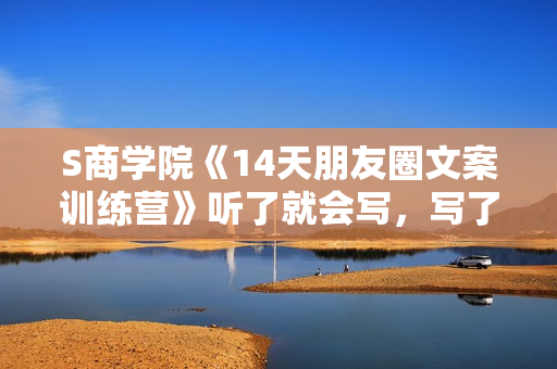 S商学院《14天朋友圈文案训练营》听了就会写，写了就会卖