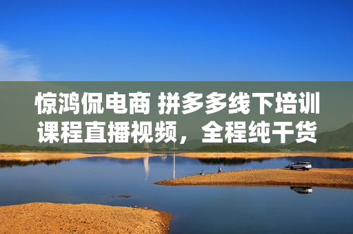 惊鸿侃电商 拼多多线下培训课程直播视频，全程纯干货分享