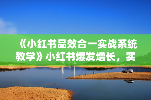 《小红书品效合一实战系统教学》小红书爆发增长，实现月销百万
