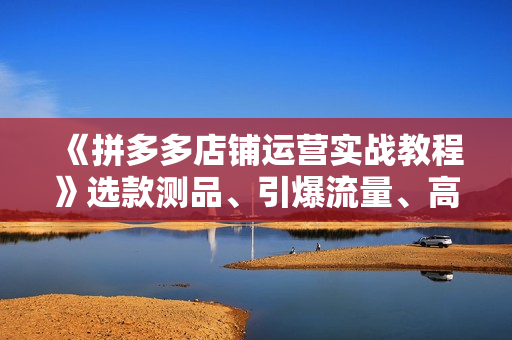 《拼多多店铺运营实战教程》选款测品、引爆流量、高点击转化、规则解析
