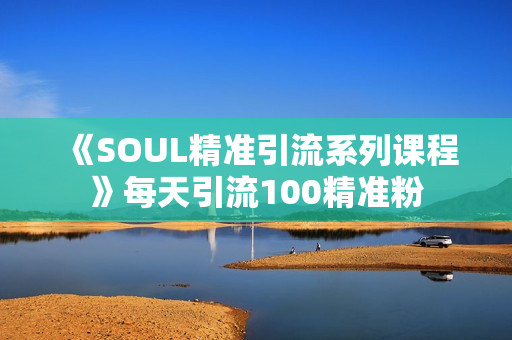 《SOUL精准引流系列课程》每天引流100精准粉