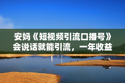 安妈《短视频引流口播号》会说话就能引流，一年收益20W