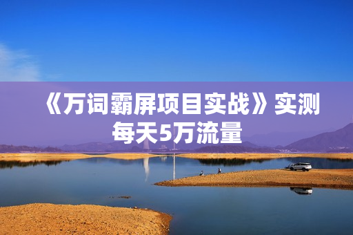 《万词霸屏项目实战》实测每天5万流量