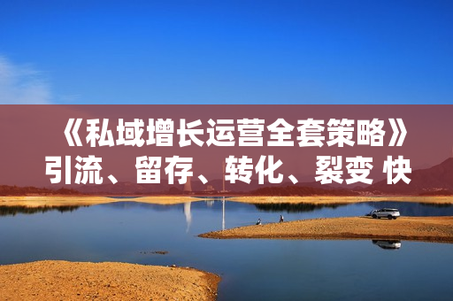 《私域增长运营全套策略》引流、留存、转化、裂变 快速实现高利润增长