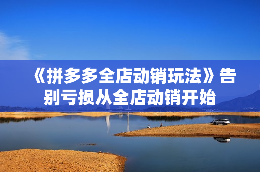 《拼多多全店动销玩法》告别亏损从全店动销开始