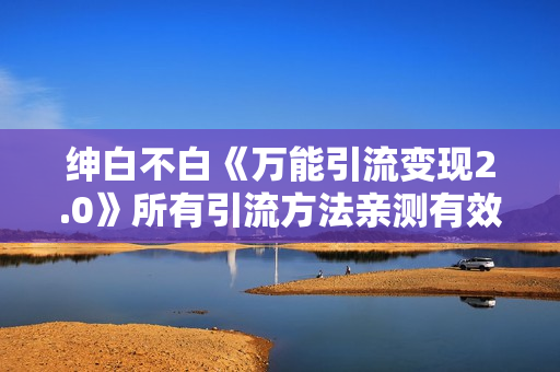 绅白不白《万能引流变现2.0》所有引流方法亲测有效