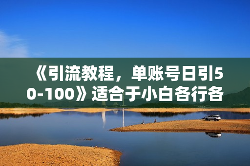 《引流教程，单账号日引50-100》适合于小白各行各业都可以进行操作