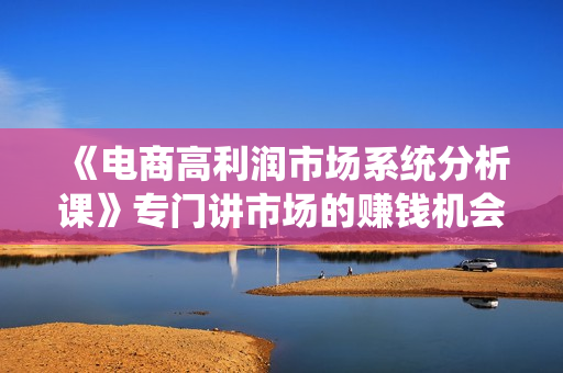 《电商高利润市场系统分析课》专门讲市场的赚钱机会，电商必看