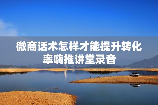 微商话术怎样才能提升转化率嗨推讲堂录音