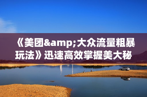 《美团&大众流量粗暴玩法》迅速高效掌握美大秘诀