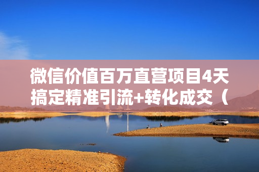微信价值百万直营项目4天搞定精准引流+转化成交（全套工具）