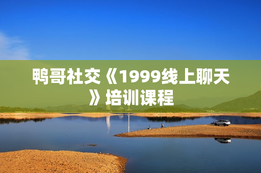 鸭哥社交《1999线上聊天》培训课程