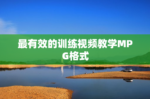 最有效的训练视频教学MPG格式