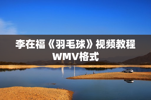 李在福《羽毛球》视频教程WMV格式