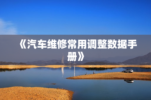 《汽车维修常用调整数据手册》