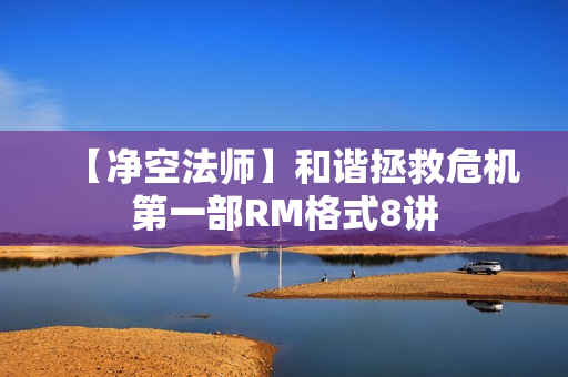 【净空法师】和谐拯救危机第一部RM格式8讲