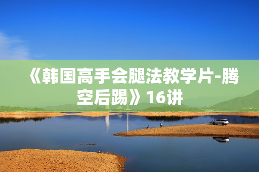 《韩国高手会腿法教学片-腾空后踢》16讲