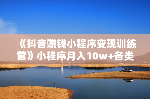 《抖音赚钱小程序变现训练营》小程序月入10w+各类玩法运营技巧变现