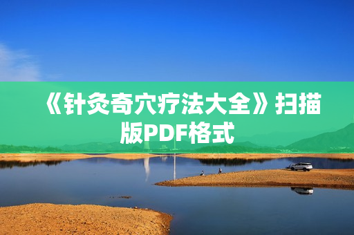 《针灸奇穴疗法大全》扫描版PDF格式