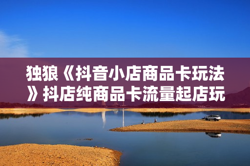 独狼《抖音小店商品卡玩法》抖店纯商品卡流量起店玩法，新手也能做