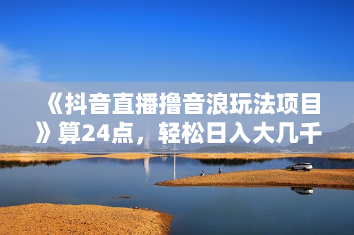 《抖音直播撸音浪玩法项目》算24点，轻松日入大几千
