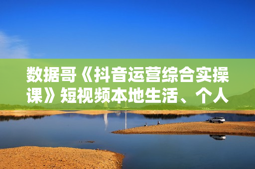 数据哥《抖音运营综合实操课》短视频本地生活、个人IP、带货、知识付费