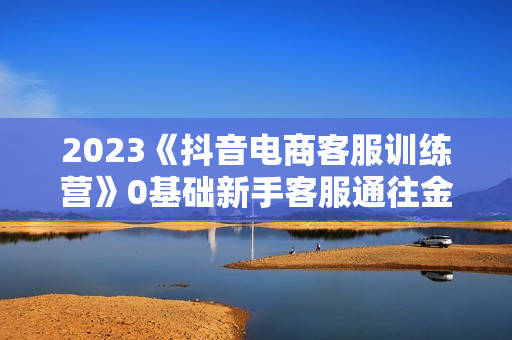 2023《抖音电商客服训练营》0基础新手客服通往金牌客服之路
